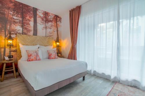 Habitación Individual con balcón del hotel La Maison Mulhouse Centre