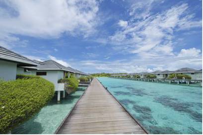 Water Bungalow del hotel Villa Park Sun Island Resort. Foto 3