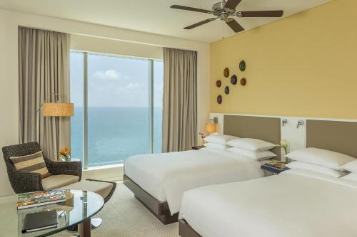 Habitación Doble con vistas al océano - 2 camas dobles del hotel Hyatt Regency Cartagena. Foto 1