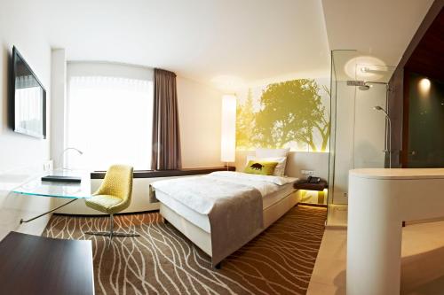 Habitación Individual Business del hotel Steigenberger Airport Frankfurt. Foto 1