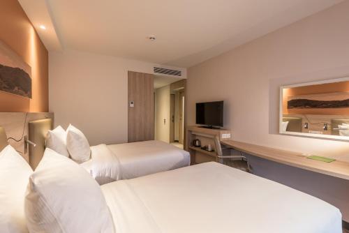 Habitación Doble - 2 camas del hotel Hampton By Hilton Freiburg. Foto 4