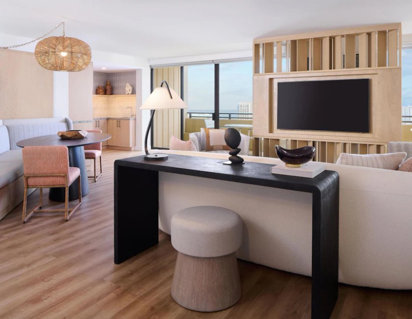 Suite Deluxe, 1 cama de matrimonio grande, vistas al mar (One Bedroom) del hotel Hyatt Regency Waikiki Beach Resort and Spa