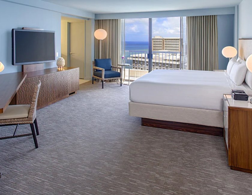 Habitación, 1 cama de matrimonio grande, vistas al mar (High Floor) del hotel Hyatt Regency Waikiki Beach Resort and Spa