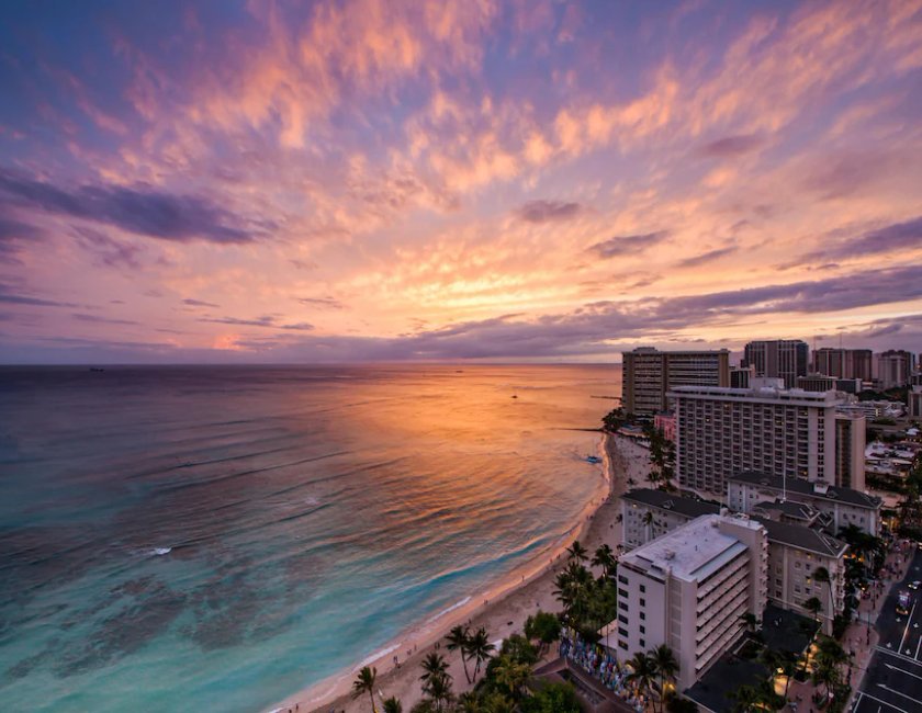 Habitación, 1 cama de matrimonio grande, vistas al mar (High Floor) del hotel Hyatt Regency Waikiki Beach Resort and Spa. Foto 4