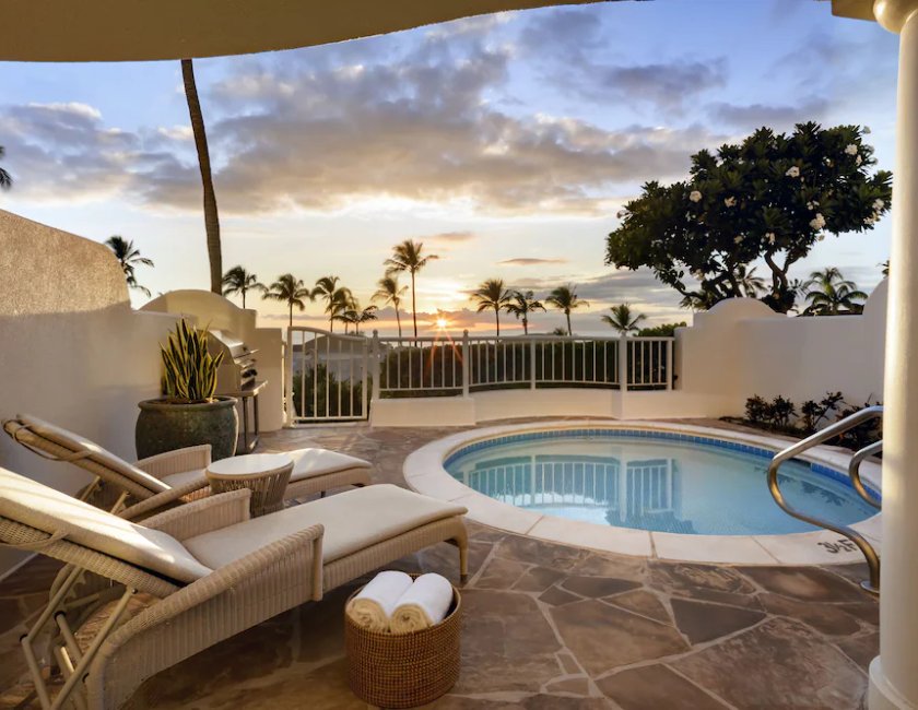 Villa Vista Mar Lujo Balcón o Terraza 2 habitaciones con salón Sofá Cama incluido piscina del hotel The Fairmont Kea Lani