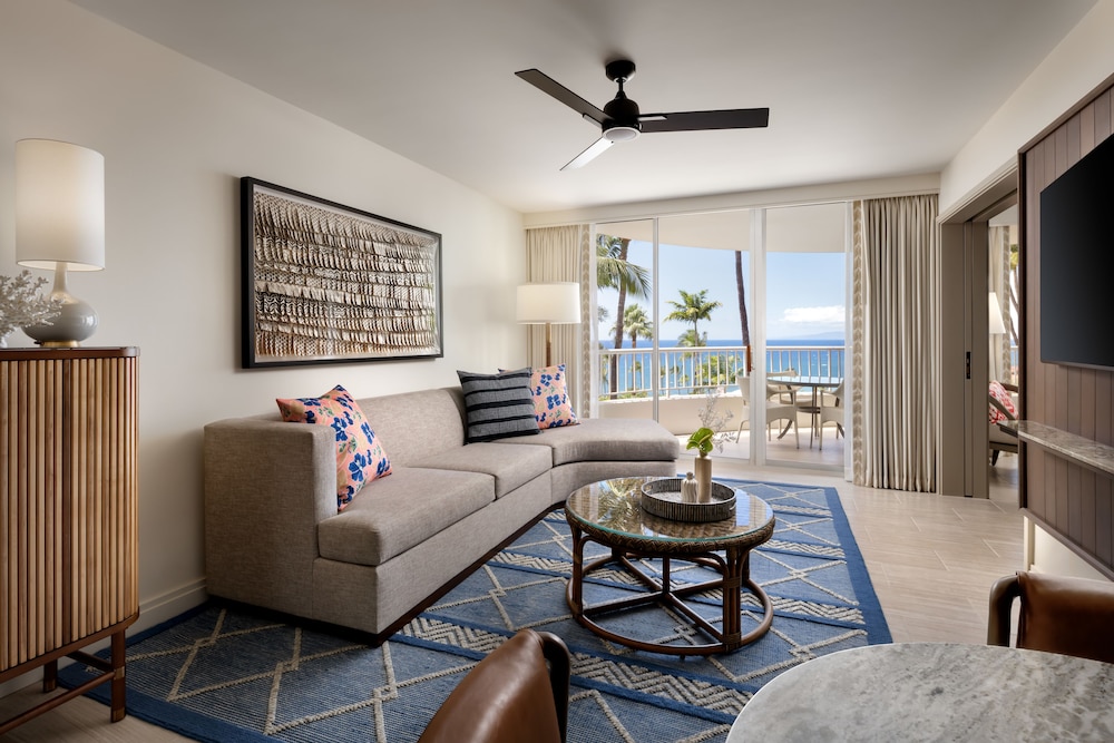 Suite Deluxe, 1 habitación, vistas al mar, esquina (2 camas dobles) del hotel The Fairmont Kea Lani. Foto 1