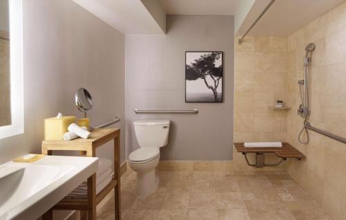 Habitación con cama extragrande y ducha adaptada - Adaptada para personas de movilidad reducida del hotel Hyatt Regency Monterey and Spa
