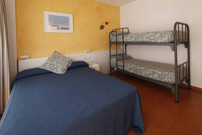 Habitación cuádruple del hotel Presidente