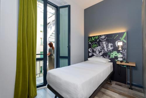 Habitación Individual con balcón del hotel Spice Milano