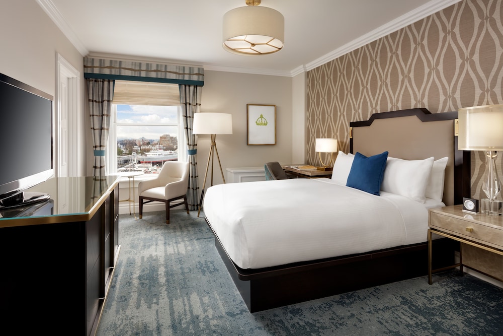 Fairmont Gold, 1 cama de matrimonio grande, no fumadores, vistas al puerto del hotel Fairmont Empress. Foto 13