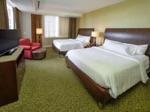 Suite Junior con 2 camas grandes del hotel The Hilton Garden Inn Buffalo-downtown. Foto 3