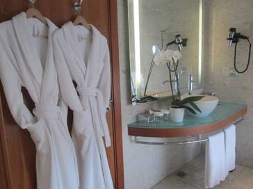 Habitación doble Business 2 camas del hotel Hilton Diagonal Mar Barcelona. Foto 1