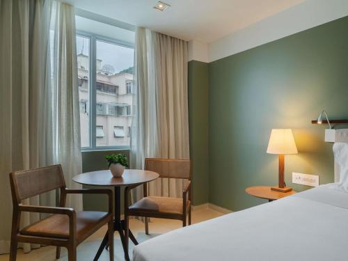 Habitación Deluxe con 2 camas individuales y vistas a la ciudad del hotel Grand Mercure Rio De Janeiro Copacabana. Foto 1