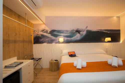 Habitación Doble Estándar del hotel Casual De Las Olas San Sebastian. Foto 26