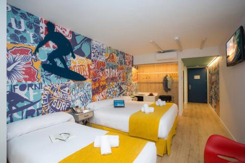 Habitación Familiar del hotel Casual De Las Olas San Sebastian