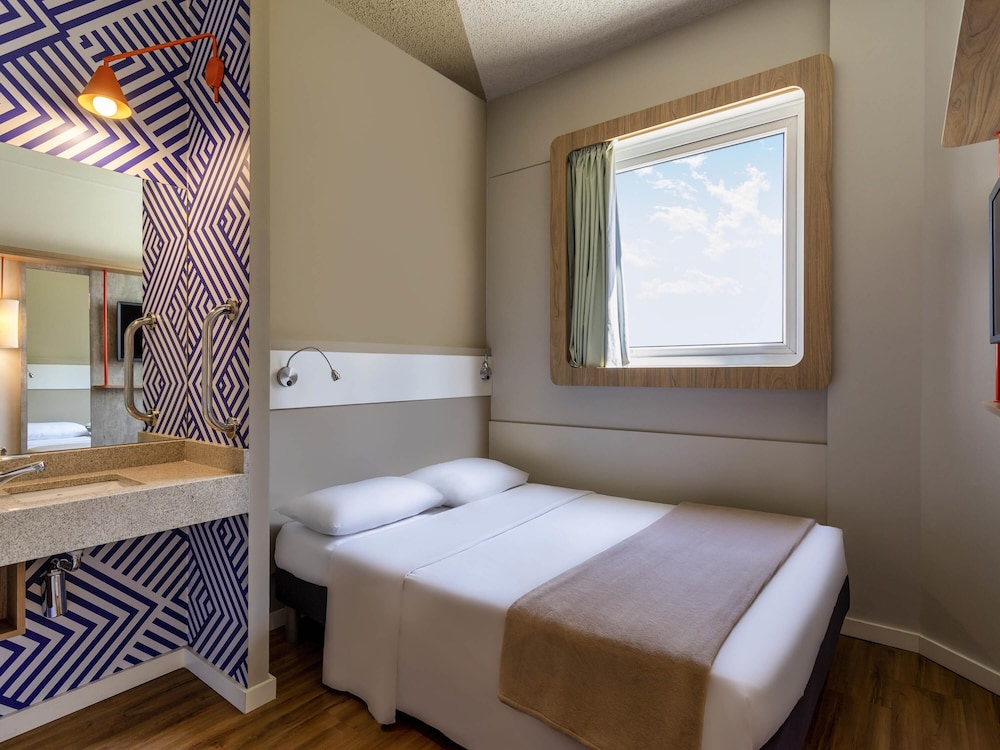 HABITACIÓN STANDARD ADAPTADA CON 1 CAMA DOBLE del hotel Ibis Budget Sao Paulo Jardins