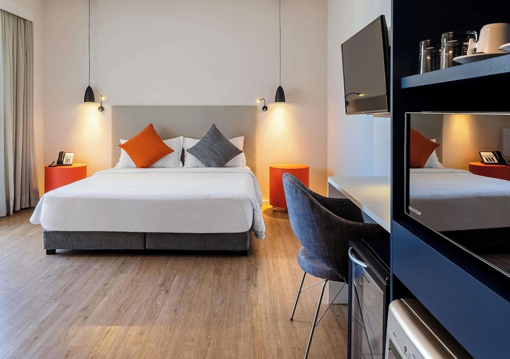 Apartamento Superior Adaptado con cama doble y cocina equipada del hotel Mercure Sao Paulo Barra Funda