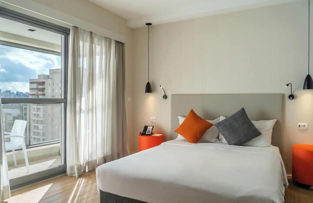 Apartamento Superior Adaptado con cama doble y cocina equipada del hotel Mercure Sao Paulo Barra Funda. Foto 2