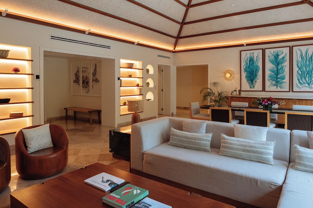 Suite presidencial, 1 cama de matrimonio grande (Tortuga) del hotel Fairmont Mayakoba. Foto 7