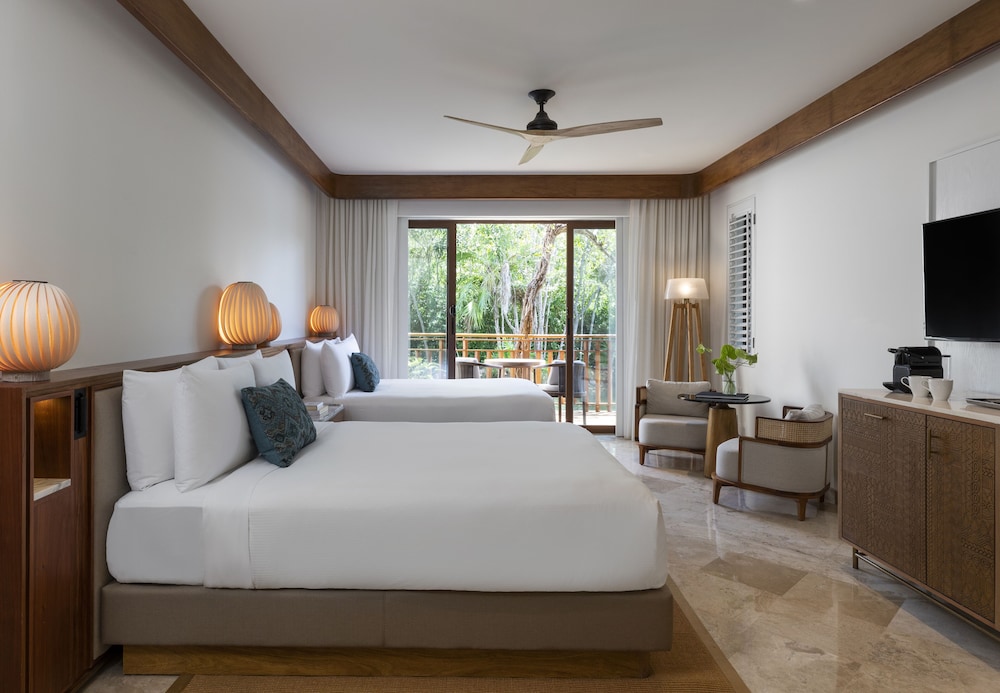 Casita, Habitación, 2 camas de matrimonio, vistas al canal, junto a la playa del hotel Fairmont Mayakoba
