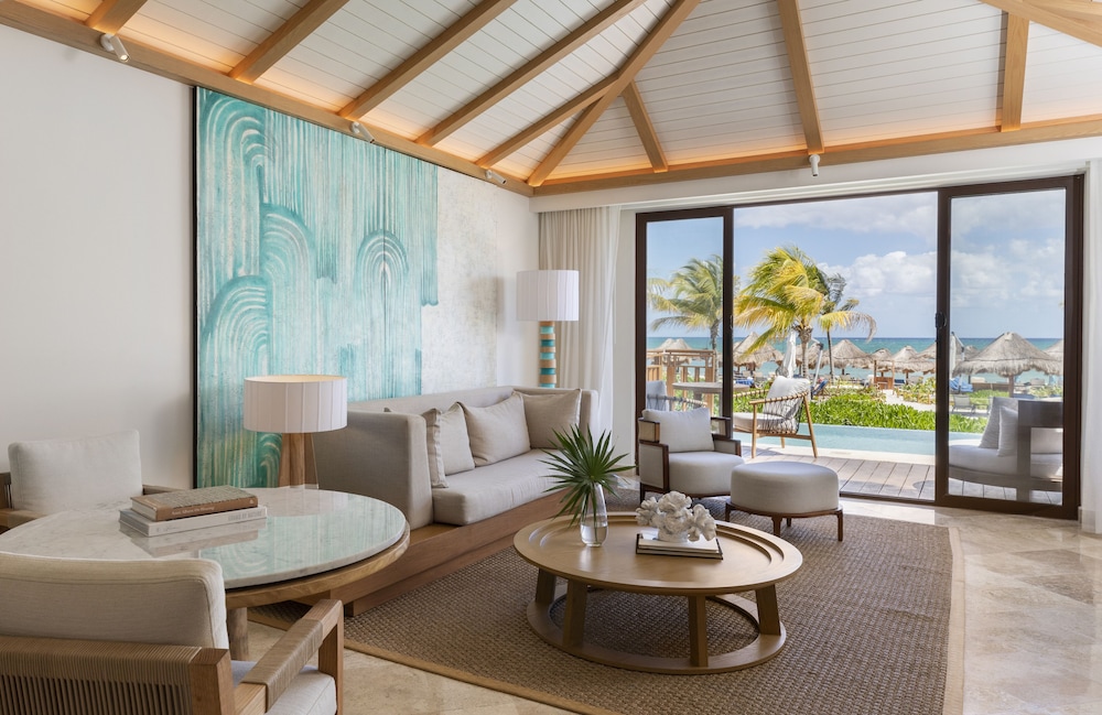 Casita, Suite, 1 cama de matrimonio grande, no fumadores, frente a la playa del hotel Fairmont Mayakoba. Foto 1