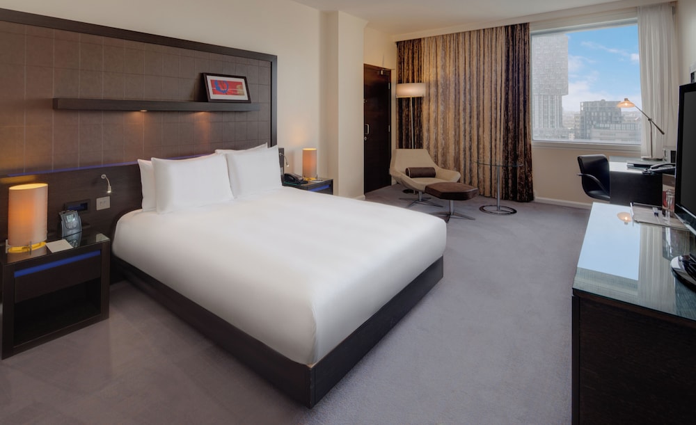 Habitación Deluxe, 1 cama de matrimonio grande del hotel Hilton London Canary Wharf