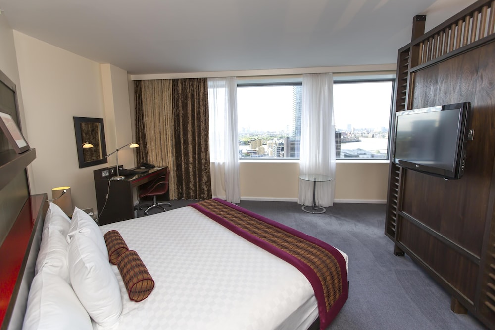 Suite junior, 1 cama de matrimonio grande (Lounge Access) del hotel Hilton London Canary Wharf