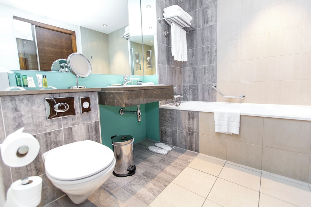 Suite ejecutiva, 1 cama de matrimonio grande del hotel Hilton London Canary Wharf. Foto 7