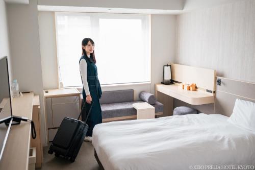 Habitación Doble Estándar - 2 camas del hotel Keio Prelia Kyoto Karasuma Gojo. Foto 4