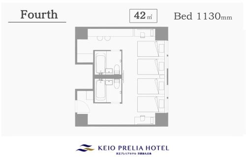 Habitación Cuádruple del hotel Keio Prelia Kyoto Karasuma Gojo. Foto 6