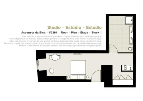 Estudio del hotel LSA Ascensor da Bica by Numa. Foto 4