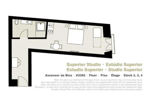 Estudio Superior del hotel LSA Ascensor da Bica by Numa. Foto 16