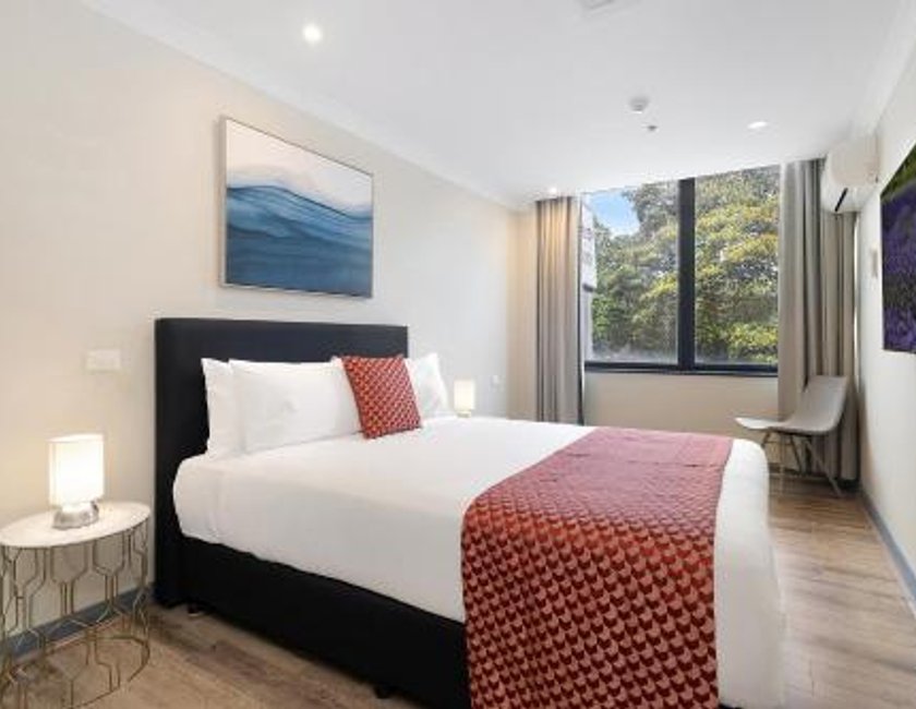 Deluxe Queen Room with Park View del hotel Breakfree On Broadway Sydney. Foto 2