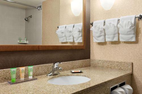 Habitación Deluxe con 2 camas grandes del hotel Wyndham Garden at Niagara Falls. Foto 1