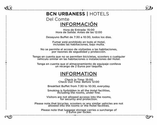 Habitación Triple del hotel Bcn Urbaness Del Comte