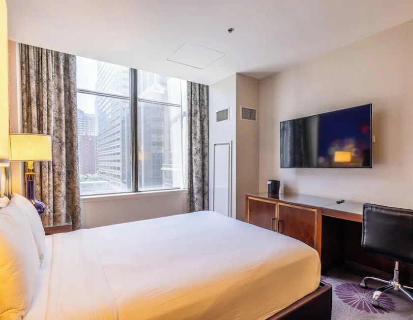 Habitación Deluxe, 2 camas de matrimonio, accesible para personas con discapacidad del hotel The Chicago Collection - Magnificent Mile. Foto 3