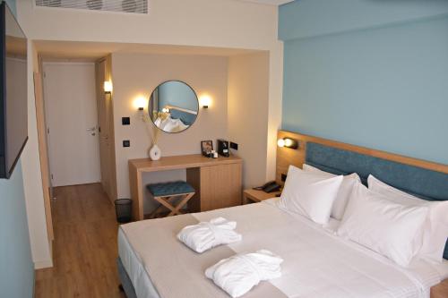 Habitación con vistas a la Acrópolis - 1 o 2 camas del hotel Arethusa. Foto 17
