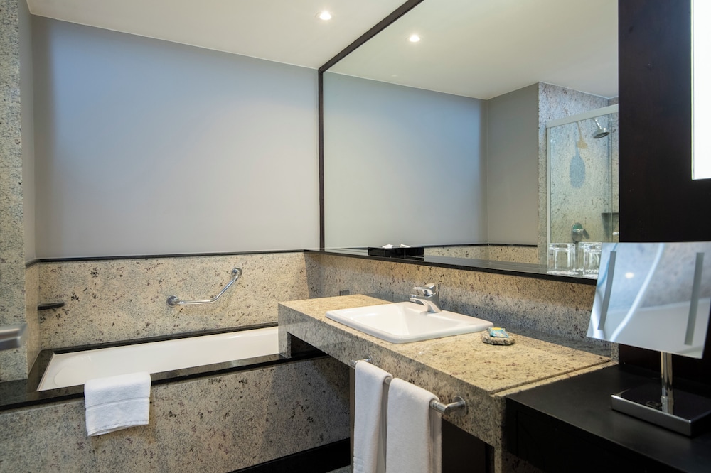 Habitación Deluxe con 2 camas individuales, 2 camas individuales, bañera del hotel Pullman São Paulo Vila Olímpia. Foto 15