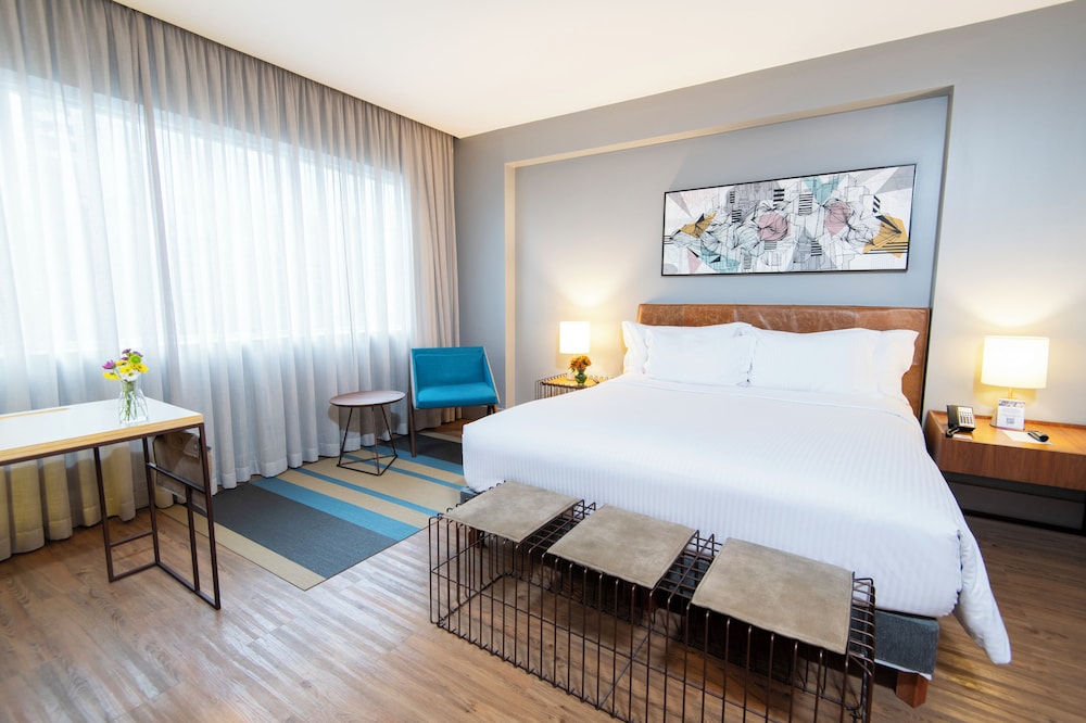 Habitación ejecutiva, 1 cama de matrimonio, accesible para personas con discapacidad (Accessible) del hotel Pullman São Paulo Vila Olímpia. Foto 1