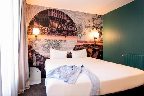 Dos habitaciones contiguas del hotel Ibis styles Paris Montmartre Batignolles