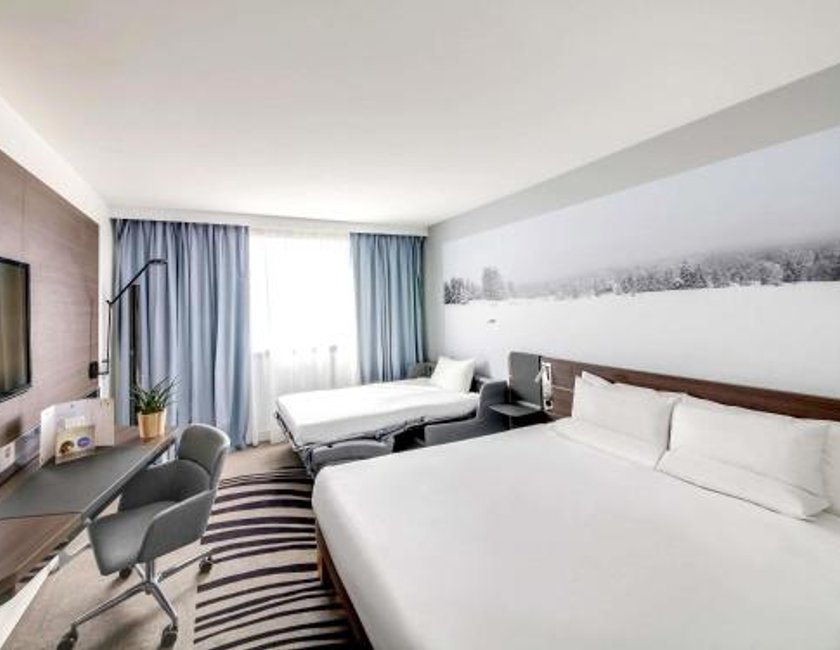 Habitación Executive - 1 cama doble y 1 sofá cama individual del hotel Novotel Paris Centre Gare Montparnasse. Foto 2