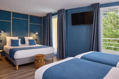 Habitación Cuádruple con balcón del hotel Sanso by HappyCulture