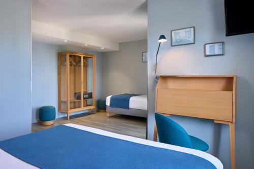Habitación triple con balcón del hotel Sanso by HappyCulture