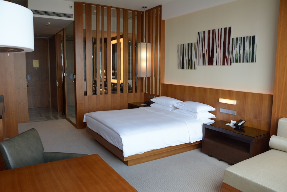 Habitación Deluxe, 1 cama de matrimonio grande del hotel Hyatt Regency Changchun. Foto 1