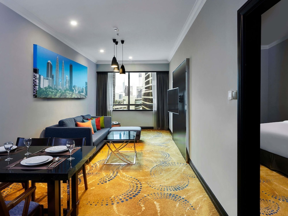 APARTAMENTO DELUXE DE 1 DORMITORIO, 1 CAMA KING SIZE del hotel Pullman Kuala Lumpur City Centre and Residences