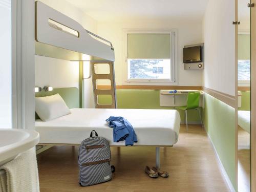 Habitación adaptada para personas de movilidad reducida del hotel Ibis Budget Nuernberg City Messe