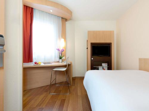 Habitación Individual con 1 cama doble del hotel Ibis Nancy Centre Gare Et Congres. Foto 4