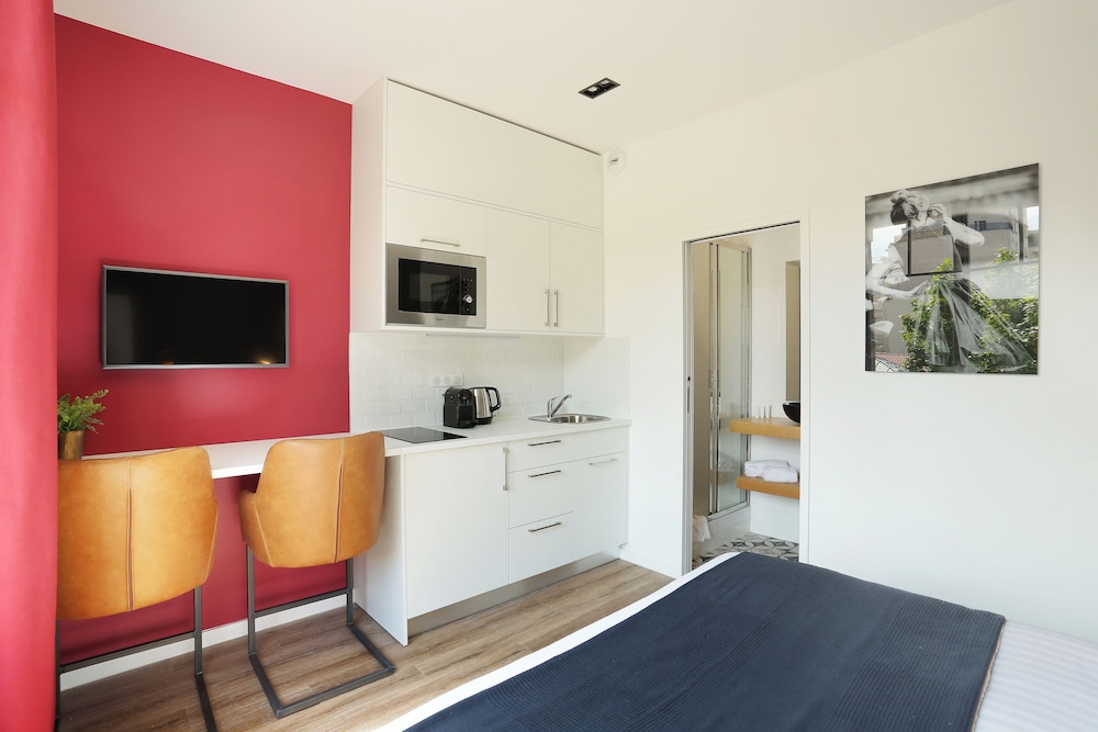Estudio, cocina (Medium Studio) del hotel Yays Paris Zola By Numa. Foto 6