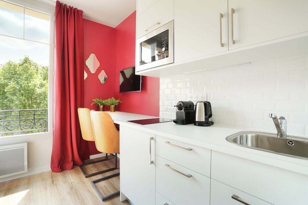 Estudio, cocina (Medium Studio) del hotel Yays Paris Zola By Numa. Foto 8