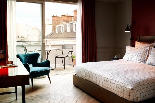 Habitación Amplia con vistas al jardín del hotel The Hoxton Paris. Foto 3